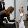 La princesse Mary de Danemark était en visite sur un site de l'organisme KFUMs Soldatermission, à Fredericia, dont elle est la marraine, le 10 avril 2012.