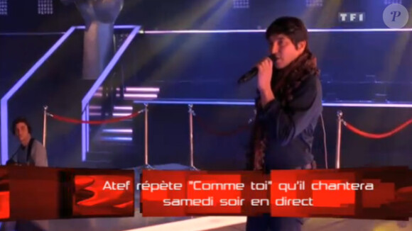Atef reprend Comme moi pour le prime de The Voice de ce soir, samedi 14 avril 2012 sur TF1