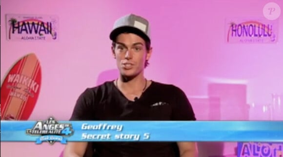 Geoffrey dans les Anges de la télé-réalité 4, sur NRJ 12, lundi 16 avril 2012