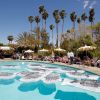 Ambiance à la pool party Mulberry à Palm Springs, en marge du festival Coachella le samedi 14 avril 2012