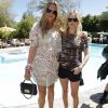 Emma Hill, directrice artistique de Mulberry et Kate Bosworth à la pool party Mulberry à Palm Springs, en marge du festival Coachella le samedi 14 avril 2012