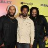 Ziggy, Robert et Rohan Marley à la première du film Marley le 17 avril 2012 à Los Angeles