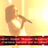 Sonia Lacen reprend Russian Roulette lors des répétitions avant le prime de The Voice le samedi 21 avril 2012 sur TF1