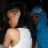Rihanna à la sortie du restaurant Giorgio Baldi, à Los Angeles le 19 avril 2012