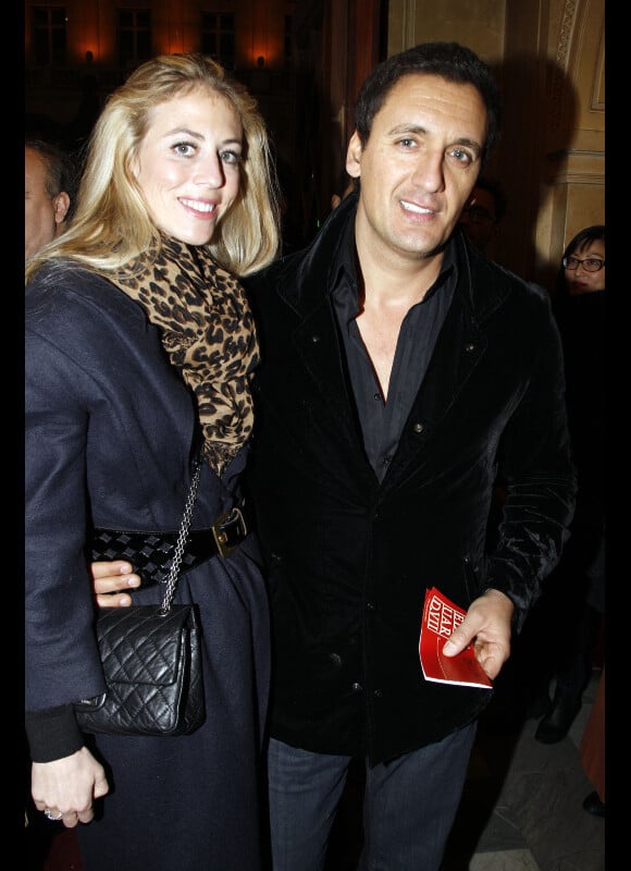 Dany Brillant et sa compagne Nathalie Moury le 12 décembre 2011 à Paris