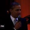Barack Obama pousse la chansonnette avec Mick Jagger et B.B. King le 21 février 2012 à la Maison Blanche