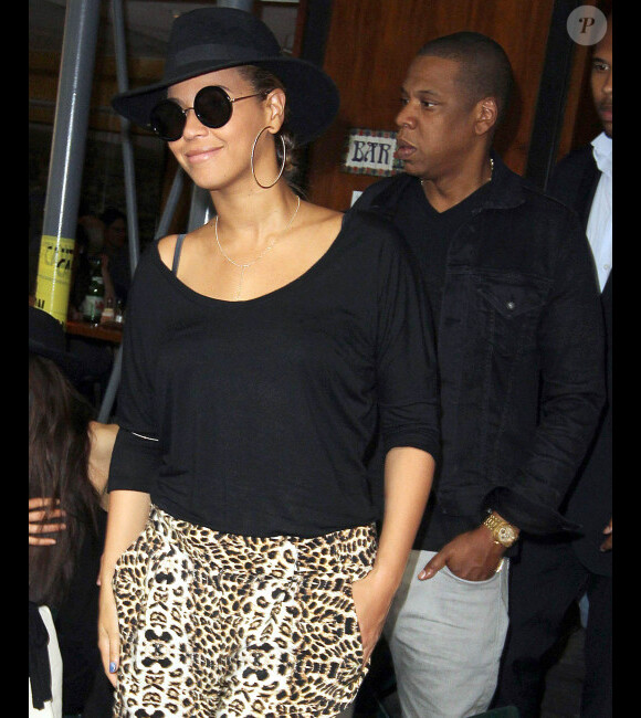 Beyoncé Knowles et Jay-Z le 15 avril 2012