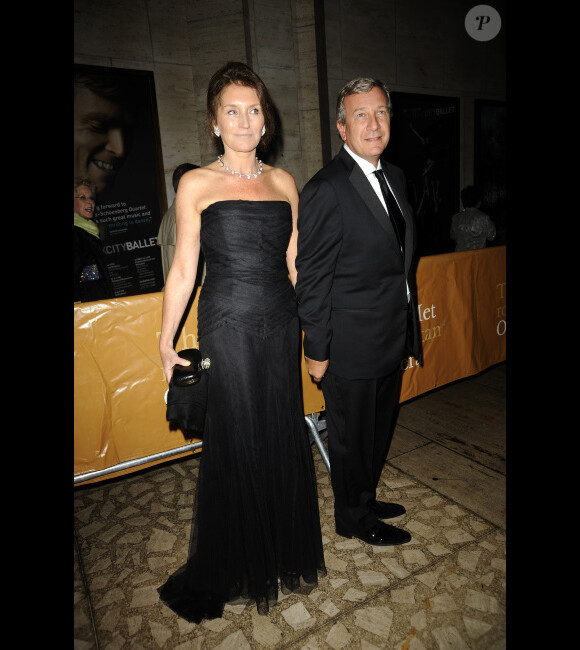 Cécilia Attias et son mari Richard le 27 septembre 2010 à New York