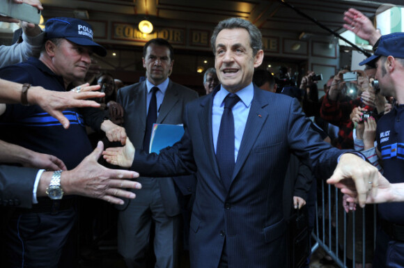 Nicolas Sarkozy le 30 avril 2012 à Chateaurenard