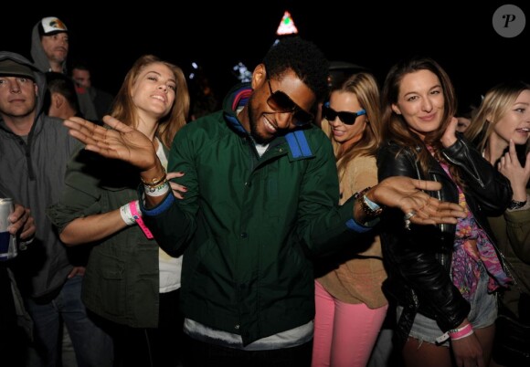 Usher à Palm Springs le 14 avril 2012