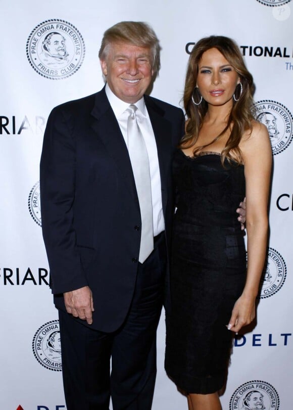 Donald Trump et son épouse Melania à New York, le 14 novembre 2011.