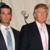 Donald Trump Jr. et son père Donald Trump à New York, le 26 avril 2011.