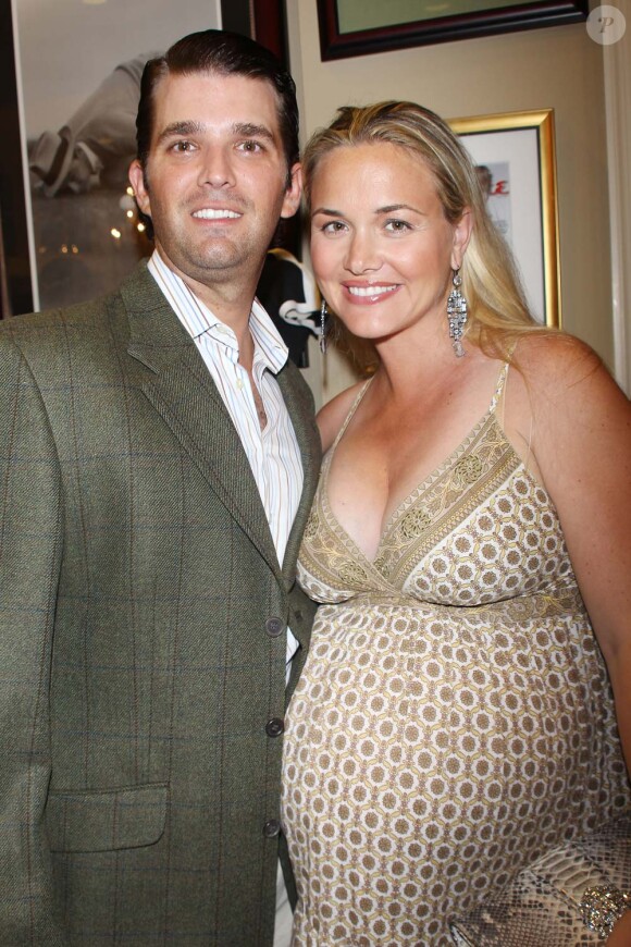 Donald Trump Jr. et son épouse Vanessa à New York, le 13 septembre 2011. Un mois après, elle donnait naissance au petit Tristan.