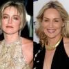 Sharon Stone en 2001 à New York / en 2012 à Los Angeles.