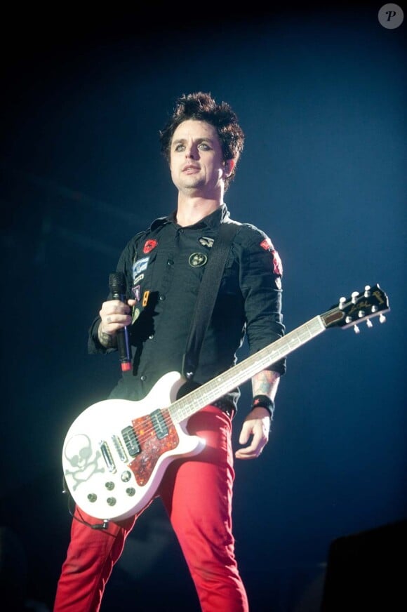 Billie Joe Armstrong du groupe Green Day en Belgique, le 4 juillet 2010.
