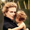 Nicole Kidman et sa petite Faith en couverture de l'édition australienne du Haper's Bazaar de juin-juillet 2012.