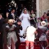 Le prince Charles-Philippe d'Orléans et son épouse Diana, duchesse de Cadaval, lors de leur mariage à Evora, au Portugal, le 21 juin 2008.