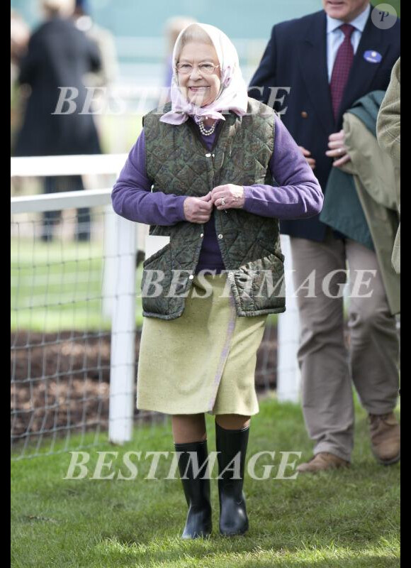 Elizabeth II au Royal Windsor Horse Show le 11 mai 2012.