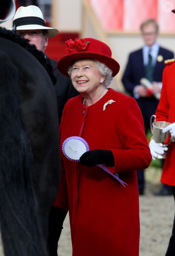 La reine Elizabeth II au Royal Windsor Horse Show le 12 mai 2012.