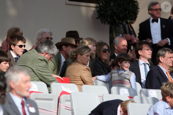 Le prince Edward, la comtesse Sophie de Wessex et leurs enfants Lady Louise et James, vicomte Severn, au Royal Windsor Horse Show le 13 mai 2012.