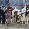 La reine Elizabeth II et le duc d'Edimbourg au Royal Windsor Horse Show le 13 mai 2012.