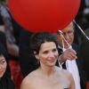 Juliette Binoche lors du festival de Cannes 2007 pour la projection du film Le Voyage du ballon rouge