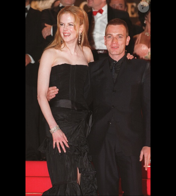 Nicole Kidman et Ewan McGregor lors du festival de Cannes 2001 pour la présentation de Moulin Rouge !