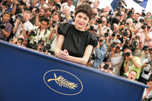 Audrey Tautou lors du festival de Cannes 2006 pour le photocall du Da Vinci Code