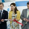 Inauguration du pavillon du Danemark à l'Exposition internationale de Yeosu 2012, le 12 mai. Le prince Frederik et la princesse Mary de Danemark étaient en visite officielle en Corée du Sud du 10 au 15 mai 2012.