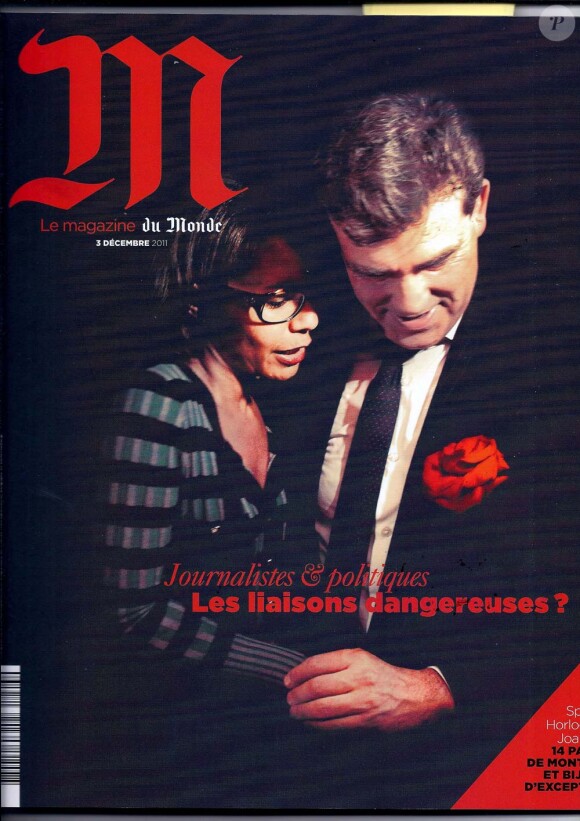 Audrey Pulvar et Arnaud Montebourg en couverture du supplément M du Monde, le 3 décembre 2011.