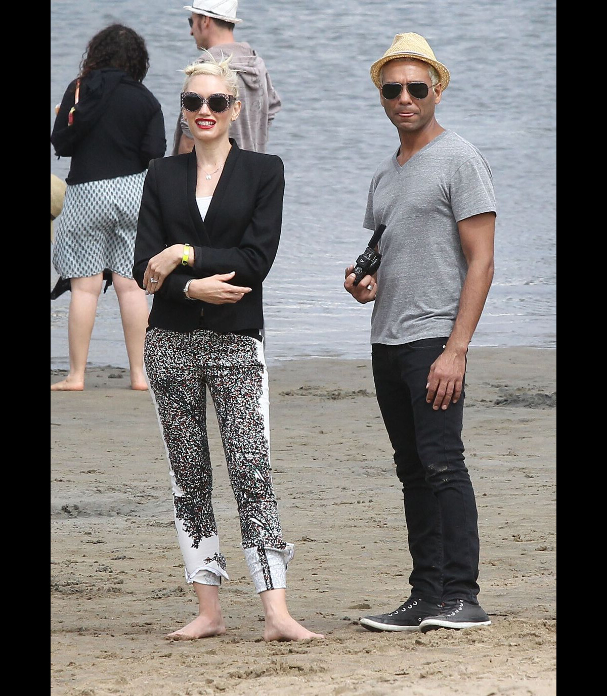 Photo Gwen Stefani Et Tony Kanal De No Doubt Sur La Plage Los