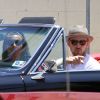 Justin Timberlake et sa fiancée Jessica Biel se baladent dans une superbe Pontiac, dans les rues de Los Angeles le 22 mai 2012
