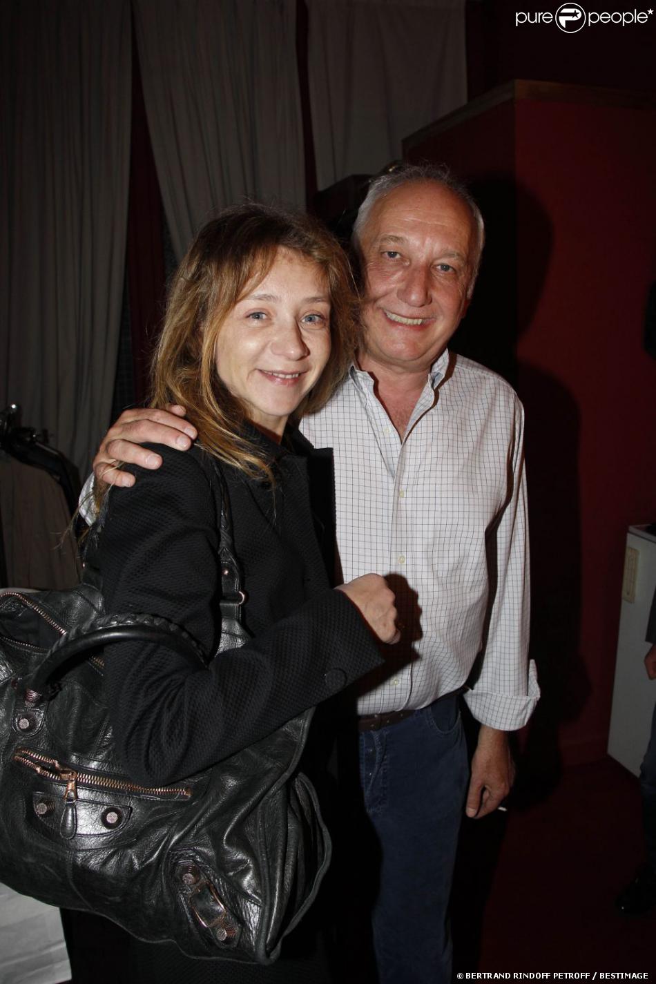 Famille Sylvie Testud Et Son Mari Sylvie Testud et François Berléand à la dernière représentation du