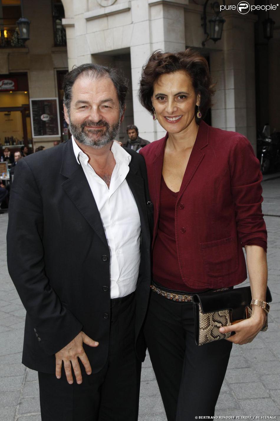 Inès de la Fressange et Denis Olivennes à la dernière représentation du Dindon, au théâtre Inès de la Fressange et Denis Olivennes à la dernière représentation du Dindon, au théâtre
