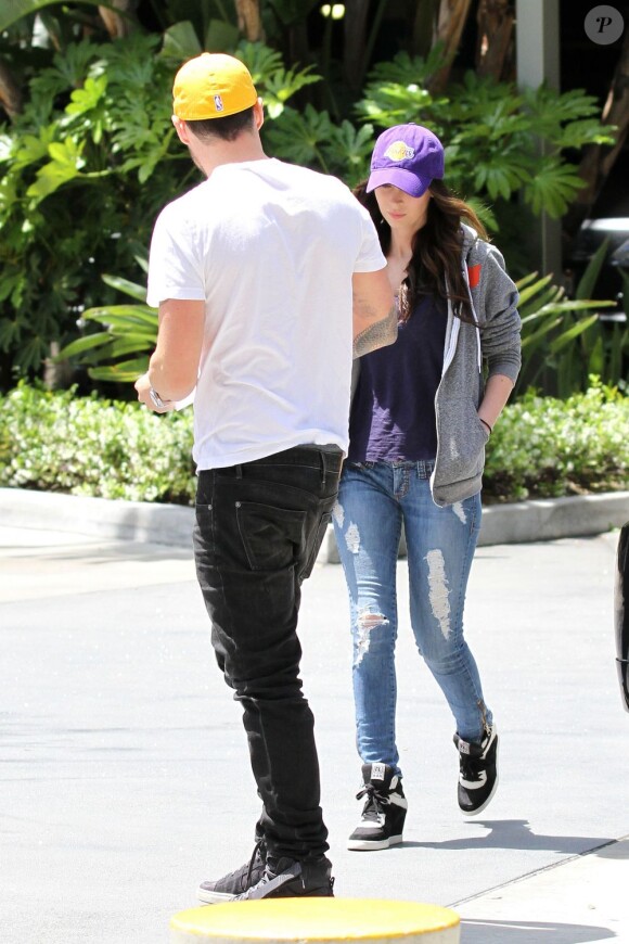 Megan Fox et Brian Austin Green à Los Angeles, le 29 avril 2012.