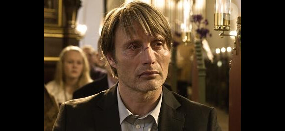 Image du film La Chasse de Thomas Vinterberg, avec Mads Mikkelsen, prix d'interprétation au Festival de Cannes 2012