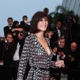 Mélanie Doutey sublime dans une robe fendue sexy Emilio Pucci au Festival de Cannes 2012.