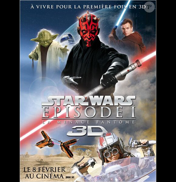 Star Wars : Episode I - La Menace Fantôme est ressorti en 3D le 8 février 2012.