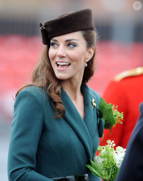 Kate Middleton en Emilia Wickstead lors de la St Patrick 2012