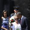 Michelle Obama et son époux Barack lors du Memorial Day le 28 mai 2012