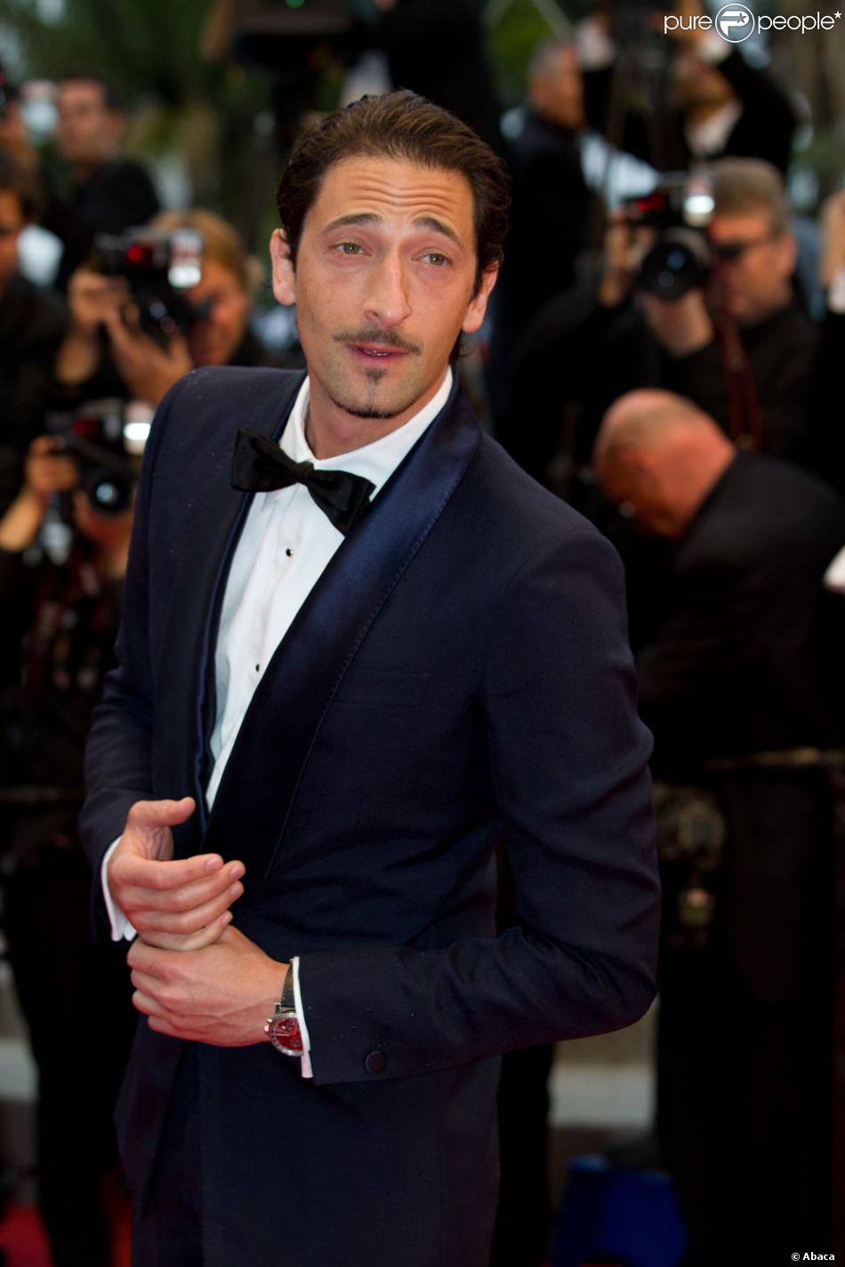Adrien Brody à Cannes, le 27 mai 2012.