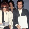 Mylène Farmer et Thierry Suc à Paris, en octobre 1990.