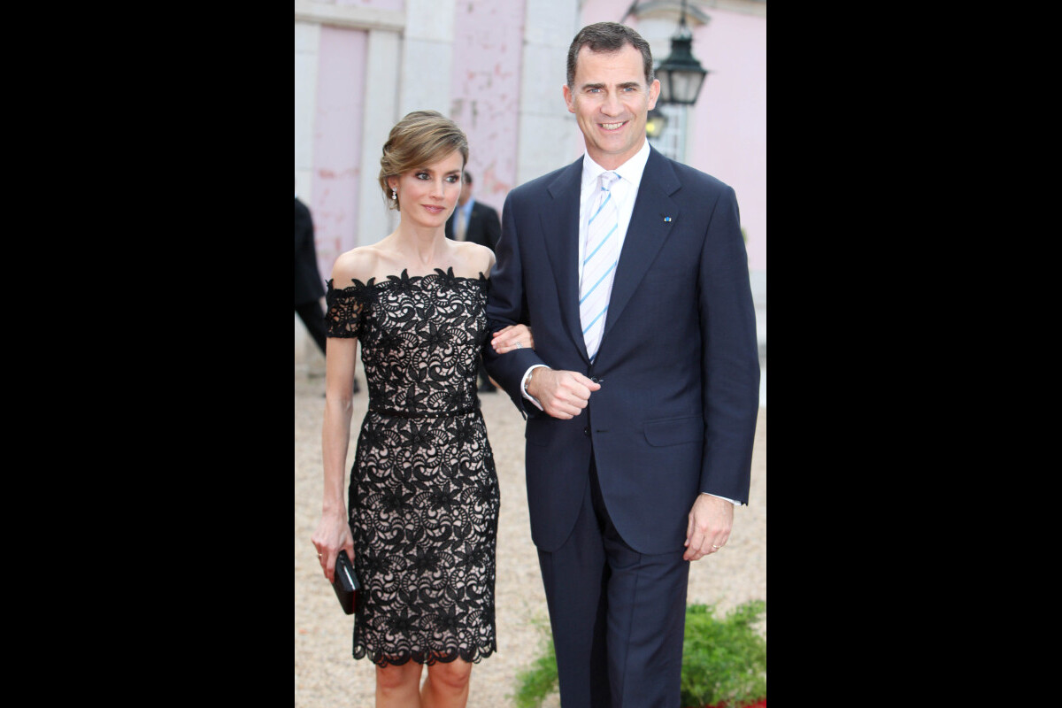 Photo Le Couple Princier Felipe Et Letizia D Espagne Lors D Un D Ner