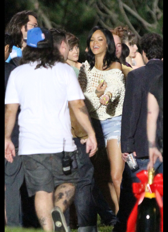 Rihanna sur le tournage de The End of the World à La Nouvelle-Orléans, le 31 mai 2012.