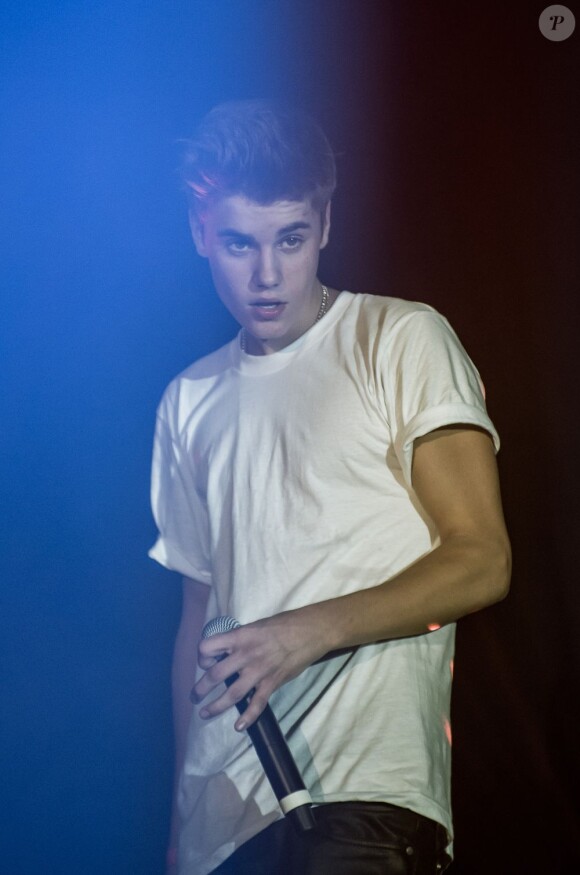 Justin Bieber se produit à la Salle Wagram dans le cadre du NRJ Music Tour, le vendredi 1er juin, à Paris.