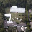 La propriété de Drew Barrymonore à Montecito en pleine ébullition pour le mariage, le 2 juin 2012.