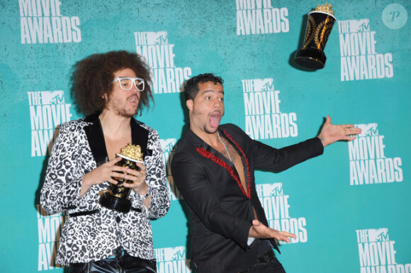 Le groupe LMFAO assiste à la soirée des MTV Movie Awards 2012, à Universal City (Los Angeles), le dimanche 3 juin 2012.