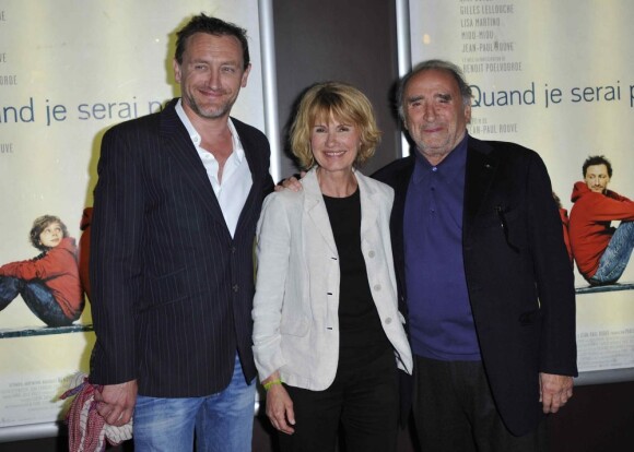 Jean-Paul Rouve, Miou-Miou et Claude Brasseur à l'avant-première de Quand je serai petit, le 4 juin 2012 à Paris.