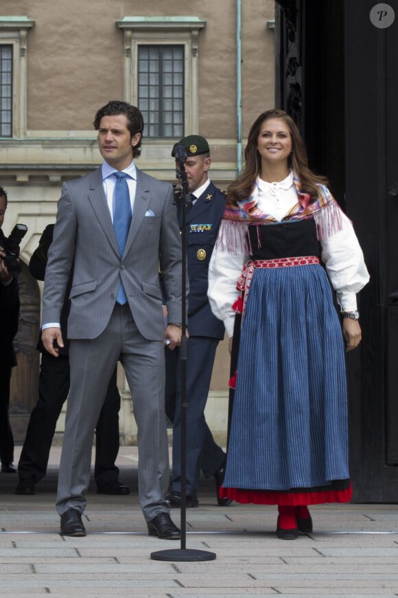 Le prince Carl Philip et la princesse Madeleine de Suède ont inauguré le 6 juin 2012 la traditionnelle journée portes ouvertes du palais royal Drottningholm, à Stockholm. L'édition 2012 est dédiée au prince Bertil, mort en 1997 et dont on célèbre cette année le centenaire de la naissance.