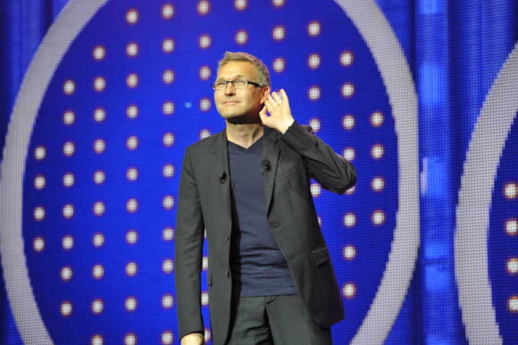 Laurent Ruquier lors de la générale du spectacle On n'demande qu'à en rire au Casino de Paris le 6 juin 2012